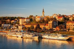 Belgrade Danube vue à l'échelle