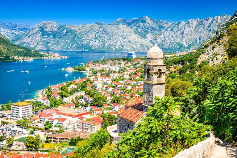 Kotor, Montenegro, Adriatiska havet