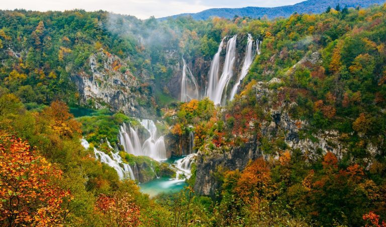 Cascate grandi del parco nazionale di Plitvice